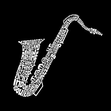 Boy's Word Art Long Sleeve - Sax