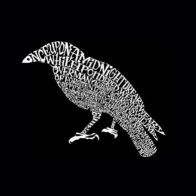 Boy's Word Art Long Sleeve - Edgar Allen Poe's The Raven