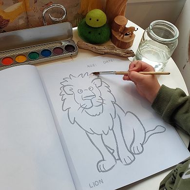 Honeysticks Toddler's First Coloring Book - An Endangered Animals Adventure