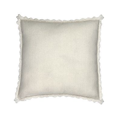 Sonoma Goods For Life® Ivory Crochet Throw Pillow