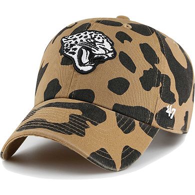 Women's '47  Tan Jacksonville Jaguars Rosette Clean Up Adjustable Hat