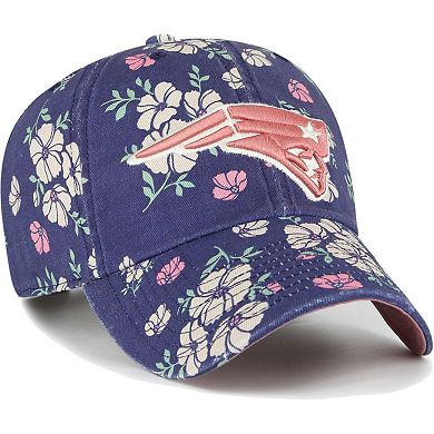 Women's '47  Navy New England Patriots Primrose Clean Up Adjustable Hat