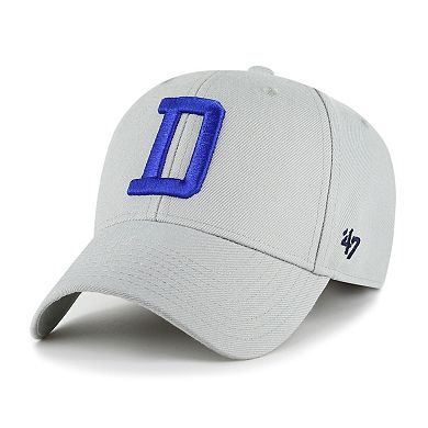 Men's '47 Gray Dallas Cowboys "D" MVP Adjustable Hat