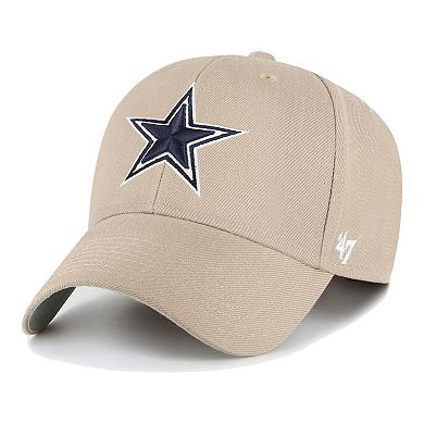 Men's '47 Khaki Dallas Cowboys MVP Adjustable Hat