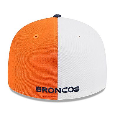 Men's New Era  Orange/Navy Denver Broncos 2023 Sideline Low Profile 59FIFTY Fitted Hat