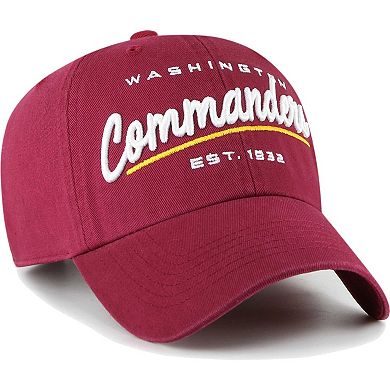 Women's '47 Burgundy Washington Commanders Sidney Clean Up Adjustable Hat