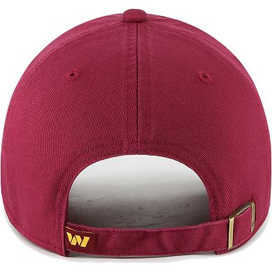 Women's '47 Burgundy Washington Commanders Sidney Clean Up Adjustable Hat