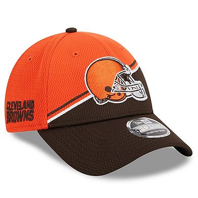 Men's New Era  Orange/Brown Cleveland Browns 2023 Sideline 9FORTY Adjustable Hat