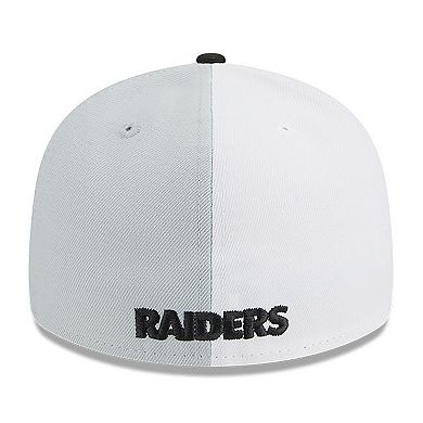 Men's New Era  Gray/Black Las Vegas Raiders 2023 Sideline Low Profile 59FIFTY Fitted Hat