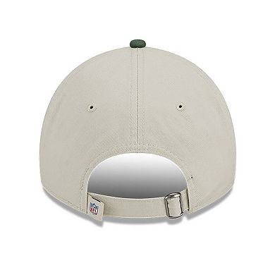 Men's New Era  Cream/Green Green Bay Packers 2023 Sideline Historic 9TWENTY Adjustable Hat