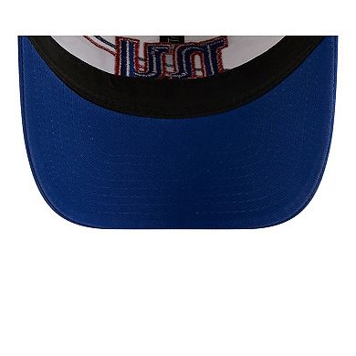 Men's New Era  White/Royal New York Giants 2023 Sideline 9TWENTY Adjustable Hat