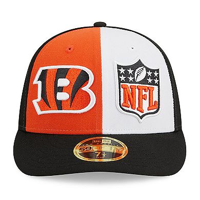 Men's New Era  Orange/Black Cincinnati Bengals 2023 Sideline Low Profile 59FIFTY Fitted Hat