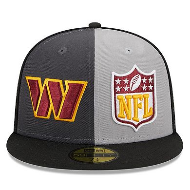 Men's New Era  Gray/Black Washington Commanders 2023 Sideline 59FIFTY Fitted Hat