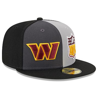 Men's New Era  Gray/Black Washington Commanders 2023 Sideline 59FIFTY Fitted Hat