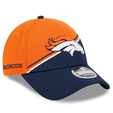 Men's New Era  Orange/Navy Denver Broncos 2023 Sideline 9FORTY Adjustable Hat