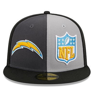 Men's New Era  Gray/Black Los Angeles Chargers 2023 Sideline 59FIFTY Fitted Hat