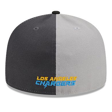 Men's New Era  Gray/Black Los Angeles Chargers 2023 Sideline 59FIFTY Fitted Hat