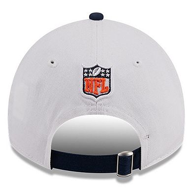 Men's New Era  White/Navy Denver Broncos 2023 Sideline 9TWENTY Adjustable Hat