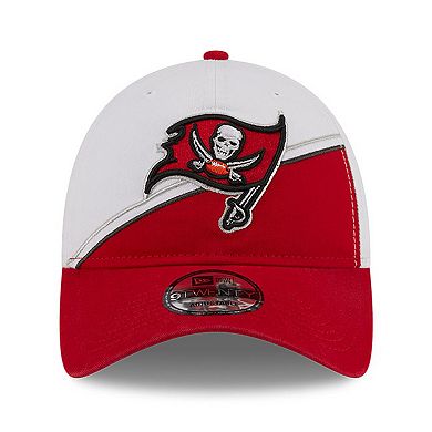Toddler New Era  White/Scarlet Tampa Bay Buccaneers 2023 Sideline 9TWENTY Adjustable Hat