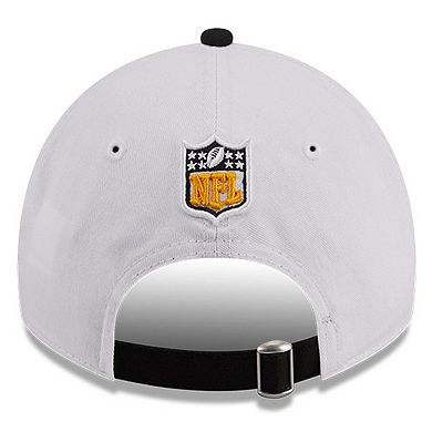 Men's New Era  White/Black Pittsburgh Steelers 2023 Sideline 9TWENTY Adjustable Hat