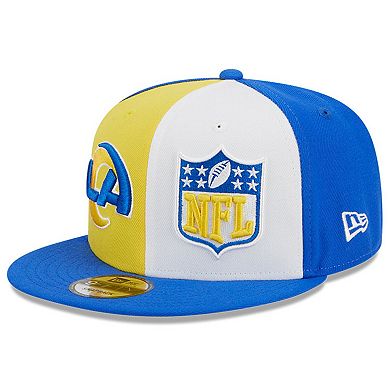 Men's New Era Gold/Royal Los Angeles Rams 2023 Sideline 9FIFTY Snapback Hat
