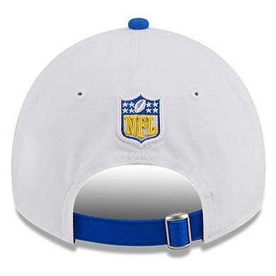 Men's New Era  White/Royal Los Angeles Rams 2023 Sideline 9TWENTY Adjustable Hat
