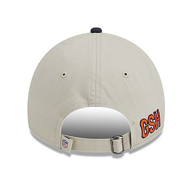 Men's New Era  Cream/Navy Chicago Bears 2023 Sideline Historic 9TWENTY Adjustable Hat