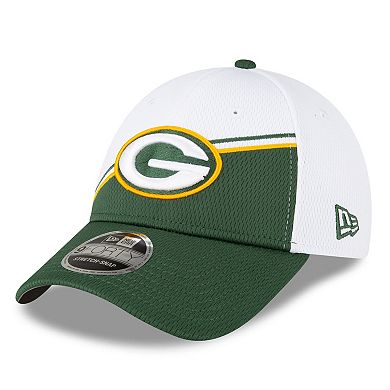 Men's New Era  White/Green Green Bay Packers 2023 Sideline 9FORTY Adjustable Hat