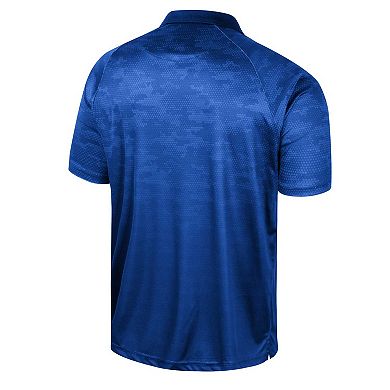 Men's Colosseum Blue UCLA Bruins Honeycomb Raglan Polo