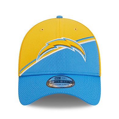 Men's New Era Gold/Powder Blue Los Angeles Chargers 2023 Sideline 39THIRTY Flex Hat