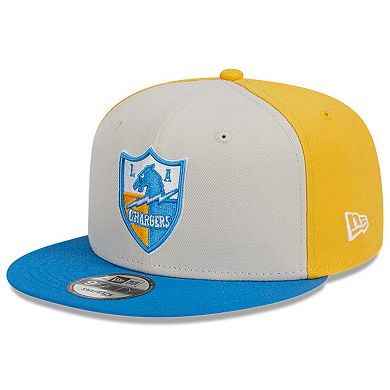 Men's New Era  Cream/Powder Blue Los Angeles Chargers 2023 Sideline Historic 9FIFTY Snapback Hat