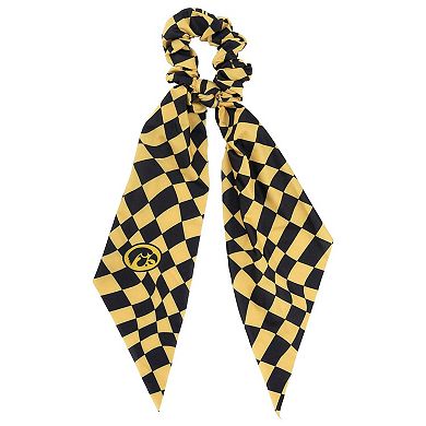 ZooZatz Iowa Hawkeyes Checkered Scrunchie Scarf