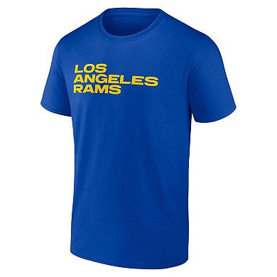 Men's Profile  Royal Los Angeles Rams Big & Tall Two-Sided T-Shirt