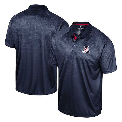 Men's Colosseum Navy Arizona Wildcats Honeycomb Raglan Polo