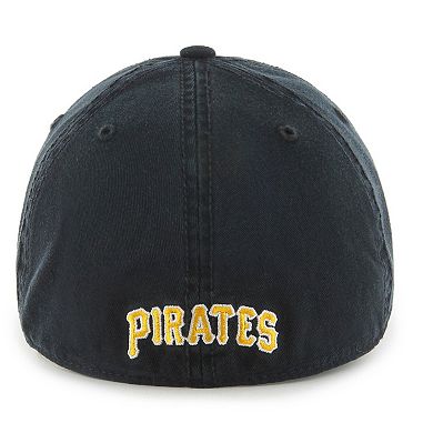 Men's '47 Black Pittsburgh Pirates Cooperstown Collection Franchise Fitted Hat