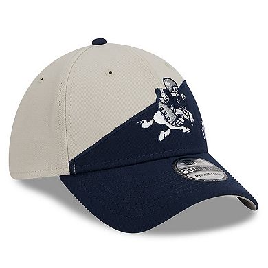Men's New Era Cream/Navy Dallas Cowboys 2023 Sideline Historic 39THIRTY Flex Hat