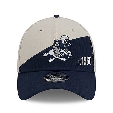 Men's New Era Cream/Navy Dallas Cowboys 2023 Sideline Historic 39THIRTY Flex Hat