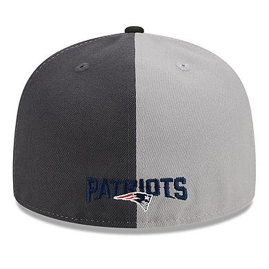 Men's New Era  Gray/Black New England Patriots 2023 Sideline 59FIFTY Fitted Hat