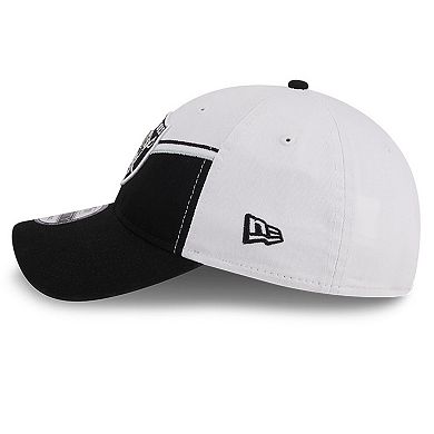 Toddler New Era  White/Black Las Vegas Raiders 2023 Sideline 9TWENTY Adjustable Hat