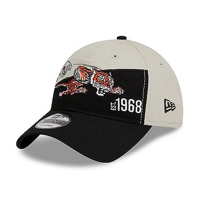 Men's New Era  Cream/Black Cincinnati Bengals 2023 Sideline Historic 9TWENTY Adjustable Hat