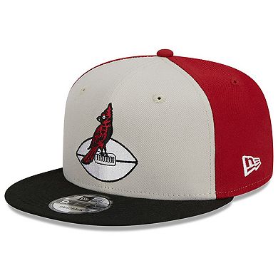 Men's New Era  Cream/Black Arizona Cardinals 2023 Sideline Historic 9FIFTY Snapback Hat