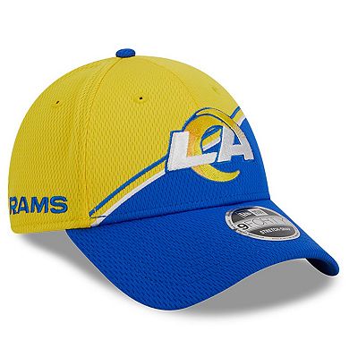 Men's New Era  Gold/Royal Los Angeles Rams 2023 Sideline 9FORTY Adjustable Hat