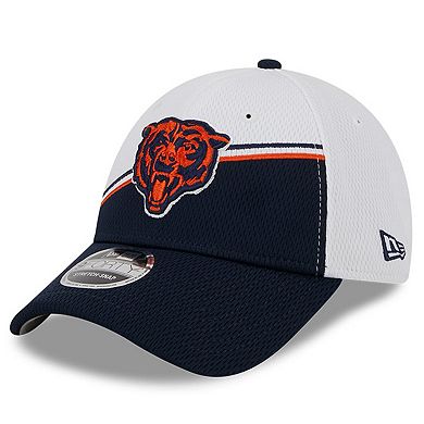 Men's New Era  White/Navy Chicago Bears 2023 Sideline 9FORTY Adjustable Hat