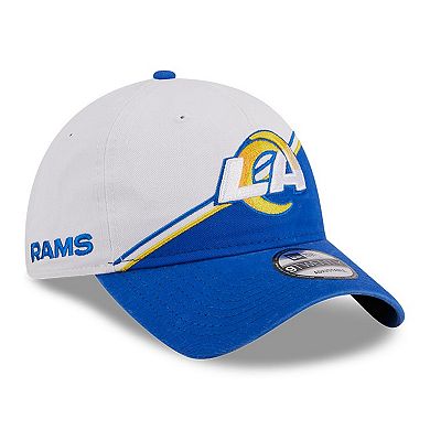 Toddler New Era  White/Royal Los Angeles Rams 2023 Sideline 9TWENTY Adjustable Hat