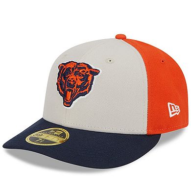 Men's New Era  Cream/Navy Chicago Bears 2023 Sideline Historic Low Profile 59FIFTY Fitted Hat