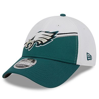 Men's New Era  White/Midnight Green Philadelphia Eagles 2023 Sideline 9FORTY Adjustable Hat