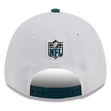 Men's New Era  White/Midnight Green Philadelphia Eagles 2023 Sideline 9FORTY Adjustable Hat