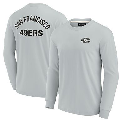Unisex Fanatics Signature Gray San Francisco 49ers Super Soft Long Sleeve T-Shirt