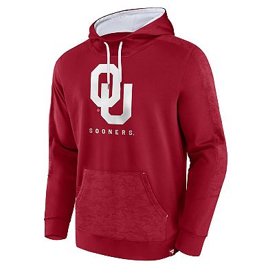 Men's Fanatics Branded Crimson Oklahoma Sooners Defender Pullover Hoodie