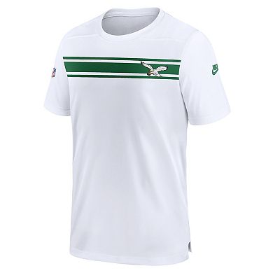 Men's Nike White Philadelphia Eagles 2023 Sideline Coaches Alternate Performance T-Shirt